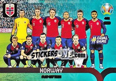 Sticker Norway - UEFA Euro 2020 Preview. Adrenalyn XL n. 462 - Panini