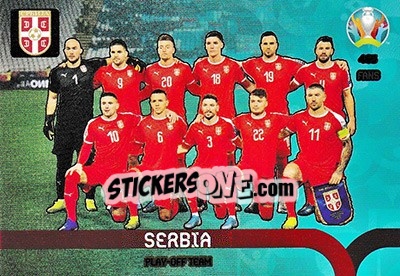 Sticker Serbia - UEFA Euro 2020 Preview. Adrenalyn XL - Panini