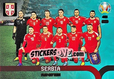 Sticker Serbia - UEFA Euro 2020 Preview. Adrenalyn XL n. 465 - Panini
