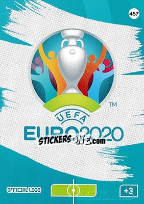 Sticker Official Logo - UEFA Euro 2020 Preview. Adrenalyn XL n. 467 - Panini