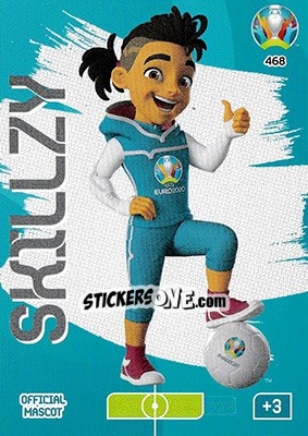 Sticker Skillzy - Official Mascot - UEFA Euro 2020 Preview. Adrenalyn XL n. 468 - Panini