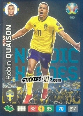 Figurina Robin Quaison - UEFA Euro 2020 Preview. Adrenalyn XL - Panini