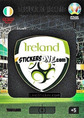Sticker Team Logo - UEFA Euro 2020 Preview. Adrenalyn XL n. IRL01 - Panini