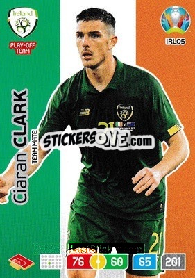 Figurina Ciaran Clark - UEFA Euro 2020 Preview. Adrenalyn XL - Panini