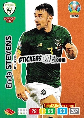 Cromo Enda Stevens - UEFA Euro 2020 Preview. Adrenalyn XL n. IRL09 - Panini