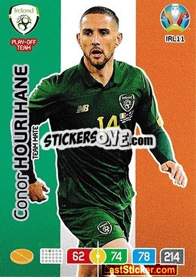 Sticker Conor Hourihane - UEFA Euro 2020 Preview. Adrenalyn XL n. IRL11 - Panini