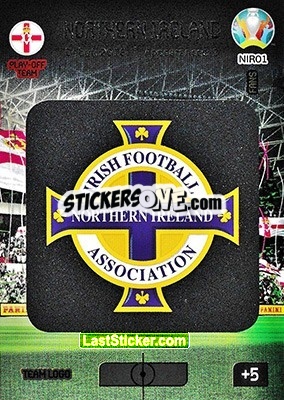 Sticker Team Logo - UEFA Euro 2020 Preview. Adrenalyn XL n. NIR01 - Panini
