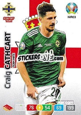 Sticker Craig Cathcart - UEFA Euro 2020 Preview. Adrenalyn XL - Panini
