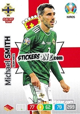 Sticker Michael Smith - UEFA Euro 2020 Preview. Adrenalyn XL n. NIR05 - Panini