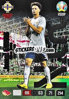Sticker Jamal Lewis - UEFA Euro 2020 Preview. Adrenalyn XL n. NIR07 - Panini