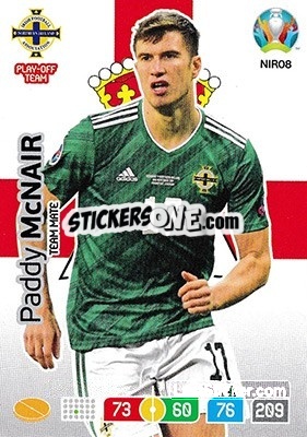 Cromo Paddy McNair - UEFA Euro 2020 Preview. Adrenalyn XL - Panini