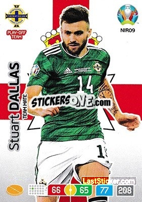 Sticker Stuart Dallas - UEFA Euro 2020 Preview. Adrenalyn XL - Panini