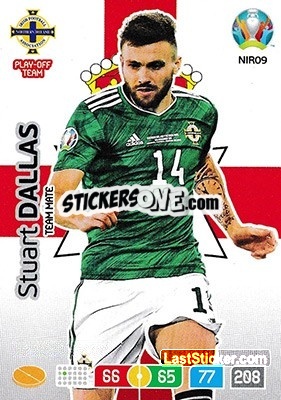 Sticker Stuart Dallas - UEFA Euro 2020 Preview. Adrenalyn XL n. NIR09 - Panini