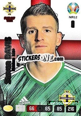 Sticker Steven Davis - UEFA Euro 2020 Preview. Adrenalyn XL n. NIR12 - Panini