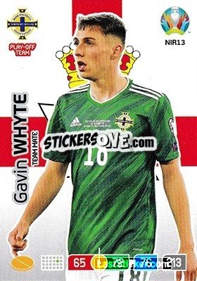 Sticker Gavin Whyte - UEFA Euro 2020 Preview. Adrenalyn XL - Panini