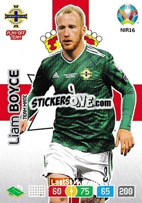 Sticker Liam Boyce - UEFA Euro 2020 Preview. Adrenalyn XL n. NIR16 - Panini
