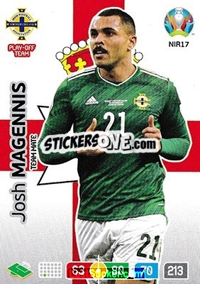 Sticker Josh Magennis - UEFA Euro 2020 Preview. Adrenalyn XL n. NIR17 - Panini