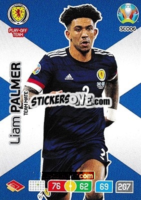 Sticker Liam Palmer - UEFA Euro 2020 Preview. Adrenalyn XL - Panini
