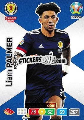 Sticker Liam Palmer - UEFA Euro 2020 Preview. Adrenalyn XL n. SCO06 - Panini