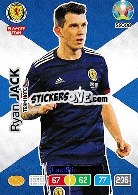 Sticker Ryan Jack - UEFA Euro 2020 Preview. Adrenalyn XL n. SCO08 - Panini
