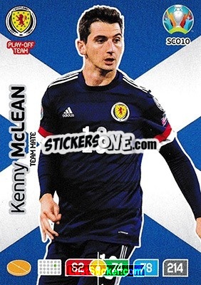 Sticker Kenny McLean - UEFA Euro 2020 Preview. Adrenalyn XL - Panini