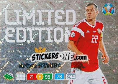 Sticker Artem Dzyuba - UEFA Euro 2020 Preview. Adrenalyn XL - Panini