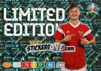 Sticker Aleksei Miranchuk - UEFA Euro 2020 Preview. Adrenalyn XL - Panini