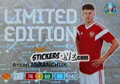 Sticker Anton Miranchuk - UEFA Euro 2020 Preview. Adrenalyn XL - Panini
