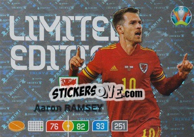 Figurina Aaron Ramsey - UEFA Euro 2020 Preview. Adrenalyn XL - Panini