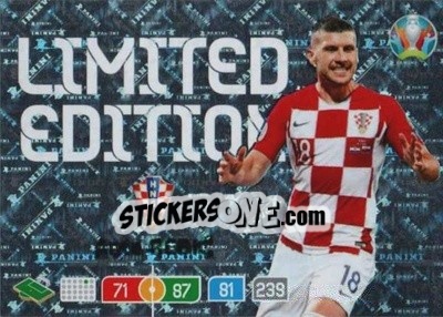 Sticker Ante Rebic - UEFA Euro 2020 Preview. Adrenalyn XL - Panini