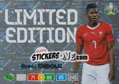 Cromo Breel Embolo - UEFA Euro 2020 Preview. Adrenalyn XL - Panini