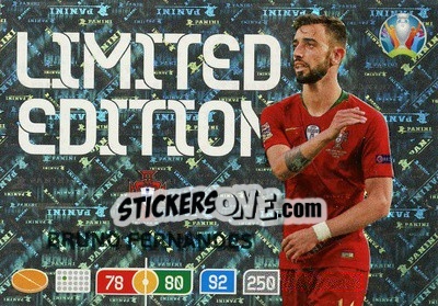 Sticker Bruno Fernandes - UEFA Euro 2020 Preview. Adrenalyn XL - Panini