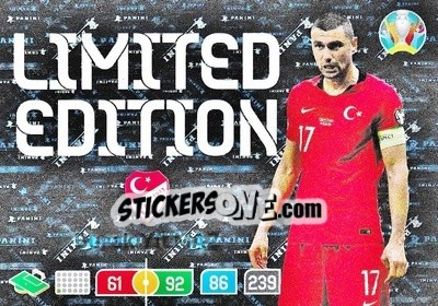 Cromo Burak Yilmaz - UEFA Euro 2020 Preview. Adrenalyn XL - Panini