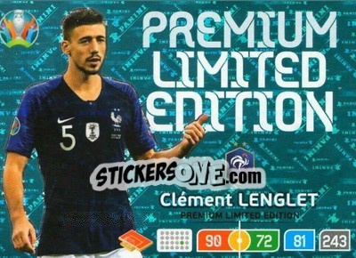 Sticker Clement Lenglet - UEFA Euro 2020 Preview. Adrenalyn XL n. LE-CL - Panini