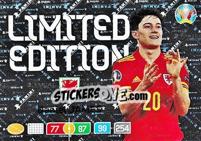 Sticker Daniel James - UEFA Euro 2020 Preview. Adrenalyn XL n. LE-DJ - Panini