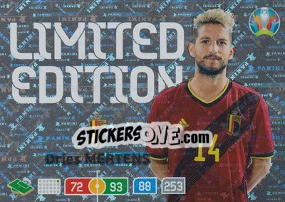 Sticker Dries Mertens - UEFA Euro 2020 Preview. Adrenalyn XL n. LE-DM - Panini