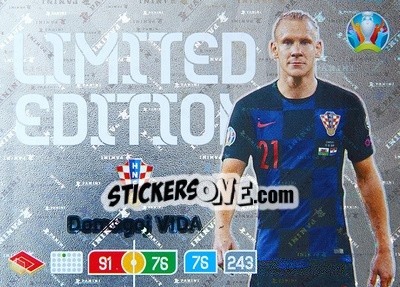 Sticker Domagoj Vida - UEFA Euro 2020 Preview. Adrenalyn XL - Panini