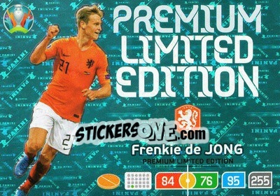 Sticker Frenkie de Jong - UEFA Euro 2020 Preview. Adrenalyn XL n. LE-FDJ - Panini