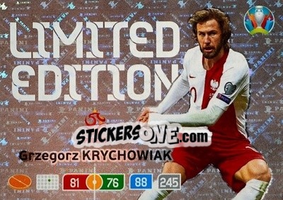 Sticker Grzegorz Krychowiak - UEFA Euro 2020 Preview. Adrenalyn XL n. LE-GRK - Panini