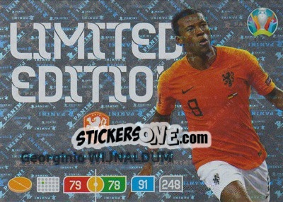 Sticker Georginio Wijnaldum - UEFA Euro 2020 Preview. Adrenalyn XL n. LE-GW - Panini
