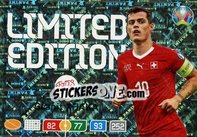 Figurina Granit Xhaka - UEFA Euro 2020 Preview. Adrenalyn XL - Panini