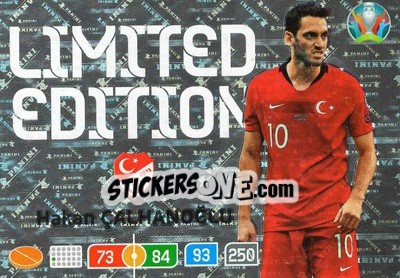 Sticker Hakan Çalhanoğlu - UEFA Euro 2020 Preview. Adrenalyn XL - Panini