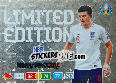 Figurina Harry Maguire - UEFA Euro 2020 Preview. Adrenalyn XL - Panini