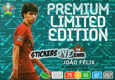 Sticker Joao Felix - UEFA Euro 2020 Preview. Adrenalyn XL n. LE-JF - Panini