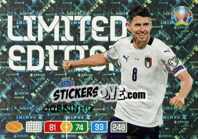 Sticker Jorginho - UEFA Euro 2020 Preview. Adrenalyn XL - Panini