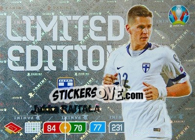 Sticker Jukka Raitala - UEFA Euro 2020 Preview. Adrenalyn XL - Panini