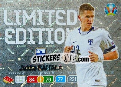 Figurina Jukka Raitala - UEFA Euro 2020 Preview. Adrenalyn XL - Panini