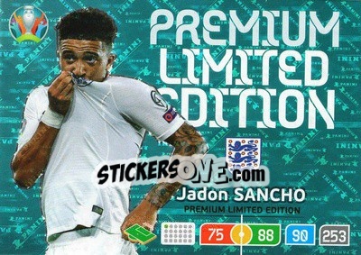 Cromo Jadon Sancho - UEFA Euro 2020 Preview. Adrenalyn XL - Panini