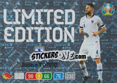 Sticker Joona Toivio - UEFA Euro 2020 Preview. Adrenalyn XL - Panini