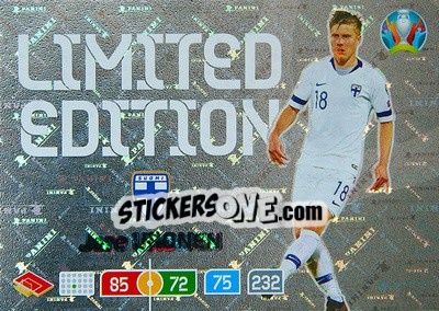 Sticker Jere Uronen - UEFA Euro 2020 Preview. Adrenalyn XL - Panini